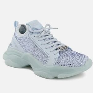 Juicy Couture Blue Bling Sneakers with Breathable Mesh and Cushioned Sole